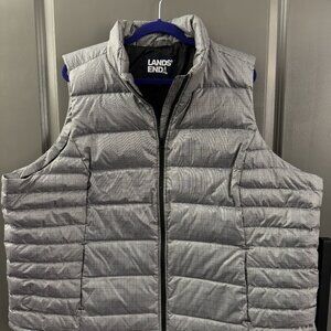 Lands' End - Down Puffer Vest - Plus Size 3X